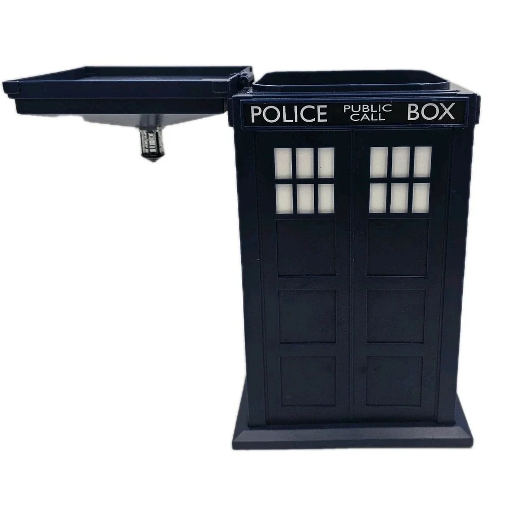 Doctor Who Tardis Cookie Jar 2004 Plastic Police Box BBC Collectible Not Tested